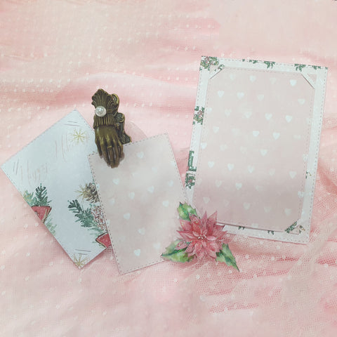 Inlovearts 4pcs Rectangular Photo Frame Cutting Dies