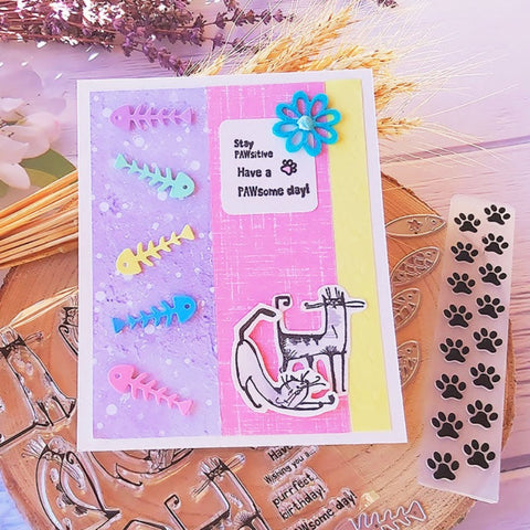 5 Pcs Fish and Fish Bone Decoration Cutting Dies