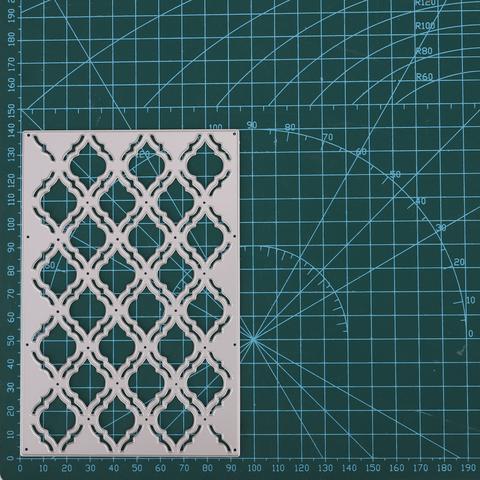 Inloveartshop Crosswise Diamond Grid Background Board Cutting Dies