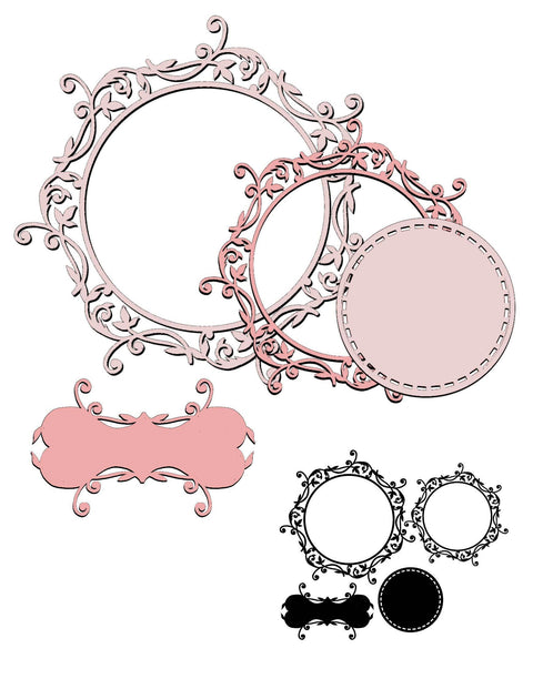 Vine Winded Frame Dies Set - Inlovearts