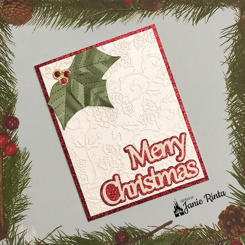 Inloveartshop Poinsettia Petal & Leaves Decor Nature Cutting Dies