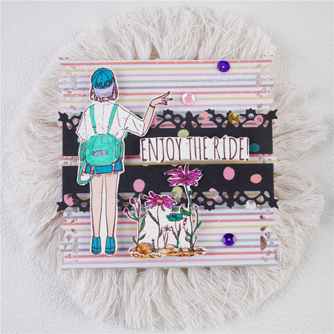 Inlovearts Crown Lace Border and Frame Cutting Dies
