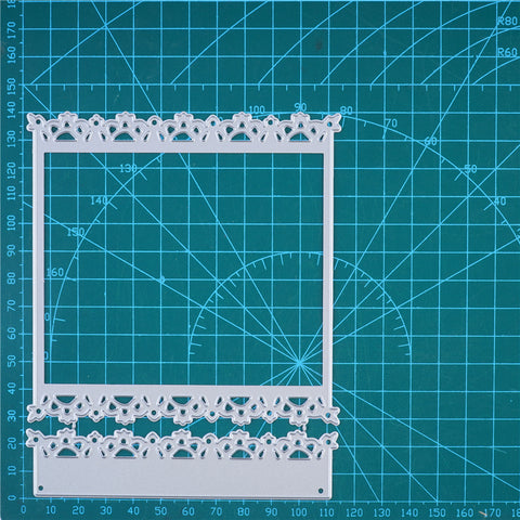 Inlovearts Crown Lace Border and Frame Cutting Dies
