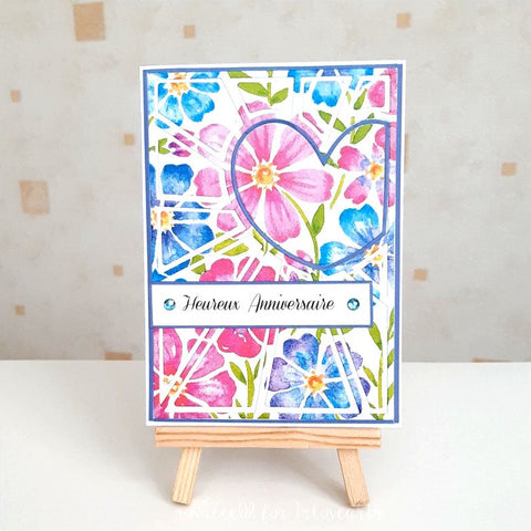 Inlovearts Combination of Heart and Lines Background Cutting Dies