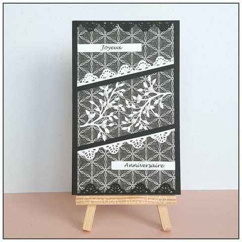 Inlovearts 5pcs Lace Border Decor Dies
