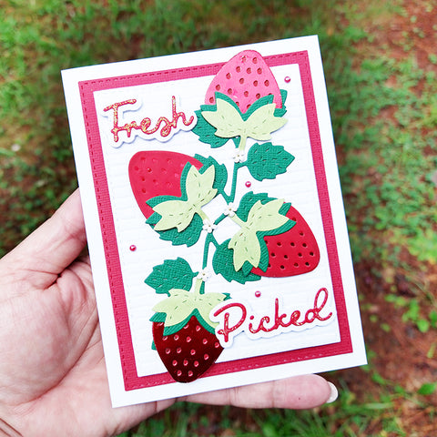 Inlovearts Strawberry Combined Cutting Dies