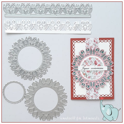 Flower Frame and Border Combined Cutting Dies