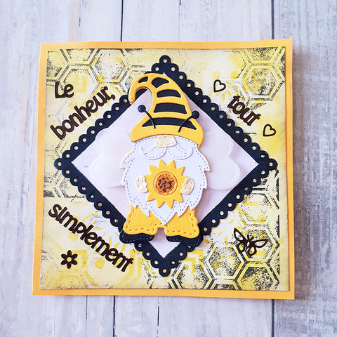 Inlovearts Gnome in Bee Costume Cutting Dies