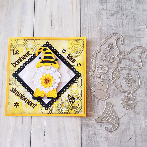 Inlovearts Gnome in Bee Costume Cutting Dies