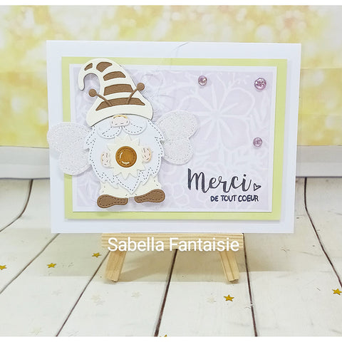 Inlovearts Gnome in Bee Costume Cutting Dies
