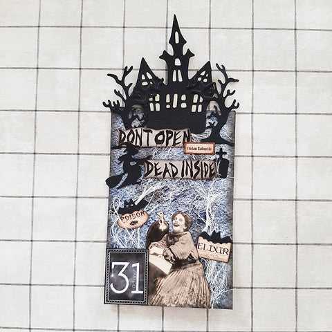 Inlovearts Halloween Castle and Dead Tree Cutting Dies