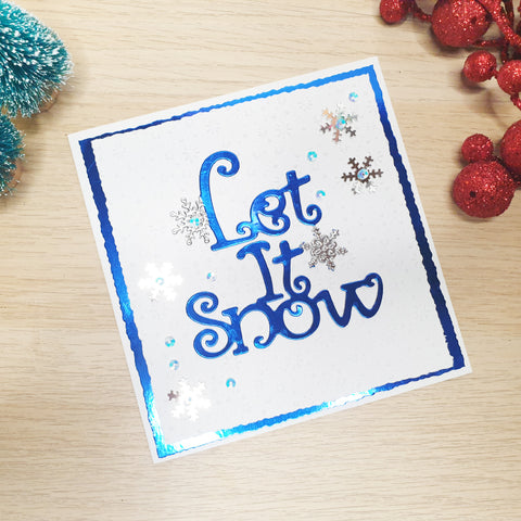 Inlovearts "Let It Snow" Word Metal Cutting Dies