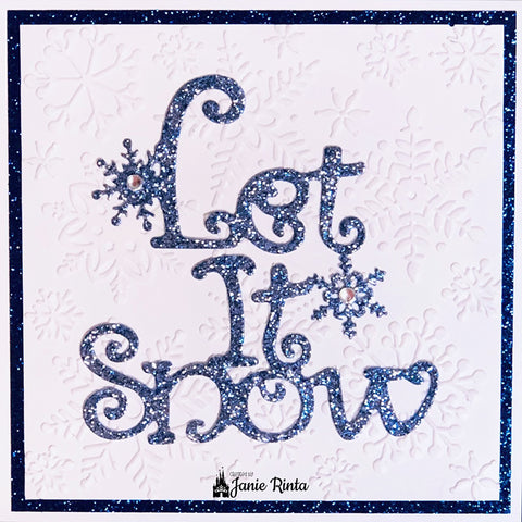 Inlovearts "Let It Snow" Word Metal Cutting Dies