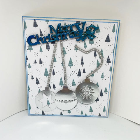 Inlovearts 5pcs Christmas Balls Metal Cutting Dies