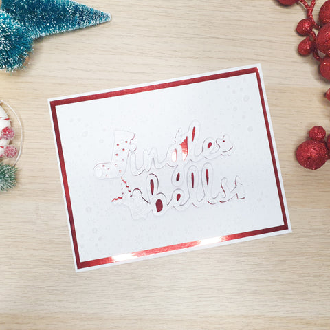 Inlovearts "Jingle Bell" Words with Little Decor Cutting Dies