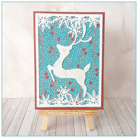 Inlovearts Rectangle Snowflakes Frame Metal Cutting Dies