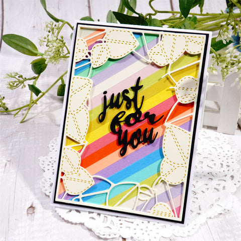 Inlovearts Leaves Frame Metal Cutting Dies