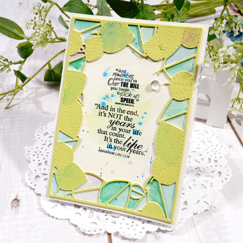 Inlovearts Leaves Frame Metal Cutting Dies