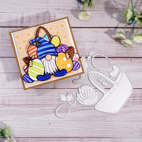Inlovearts Gnome with Easter Eggs Cutting Dies