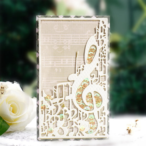 Inlovearts Music Note Frame Cutting Dies