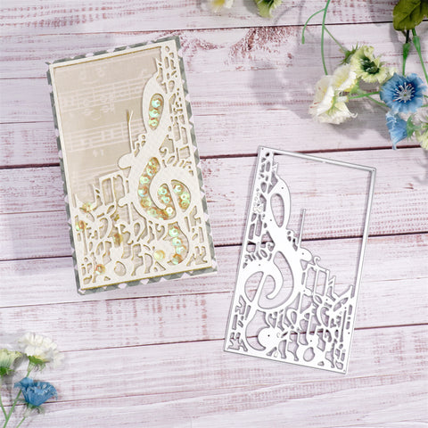 Inlovearts Music Note Frame Cutting Dies