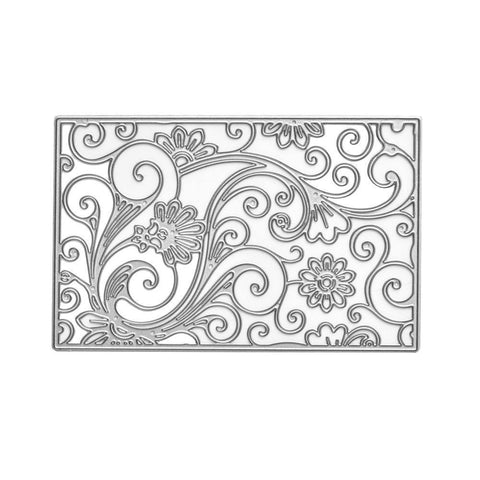 Hollow Floral Background Dies - Inlovearts