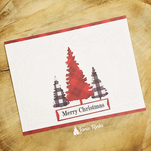 Inloveartshop 3pcs Christmas Trees Cutting Dies