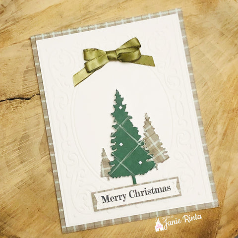 Inloveartshop 3pcs Christmas Trees Cutting Dies