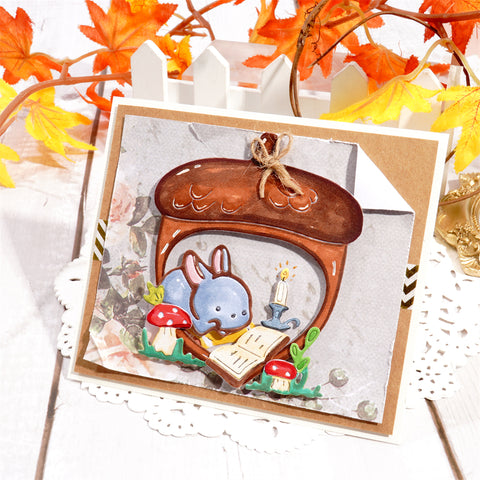 Inlovearts Hazelnuts And Bunnies Metal Cutting Dies