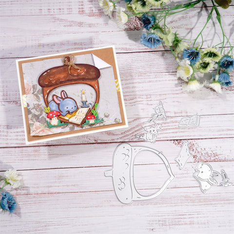 Inlovearts Hazelnuts And Bunnies Metal Cutting Dies