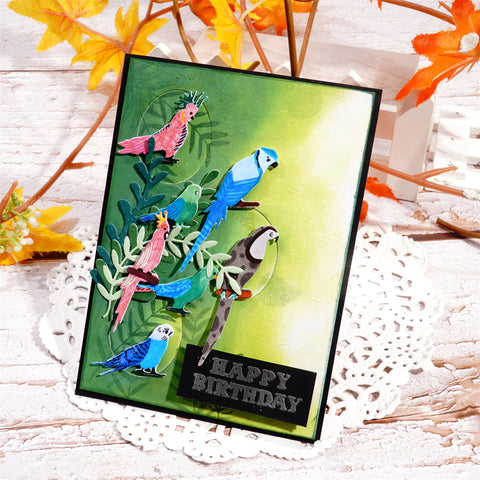 Inlovearts The Parrots Metal Cutting Dies