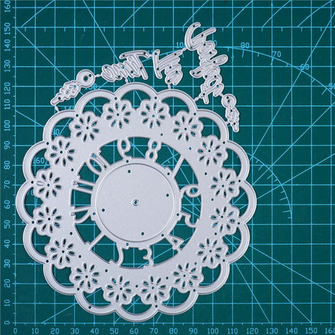 Lace Cluster Clock Dies
