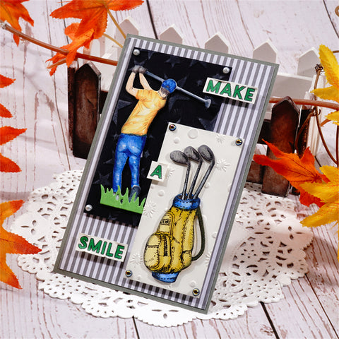 Inlovearts Golf Theme Metal Cutting Dies