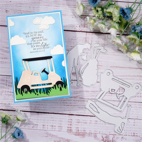 Inlovearts Golf Theme Metal Cutting Dies