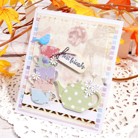 Inlovearts Stacking Teapots Cutting Dies