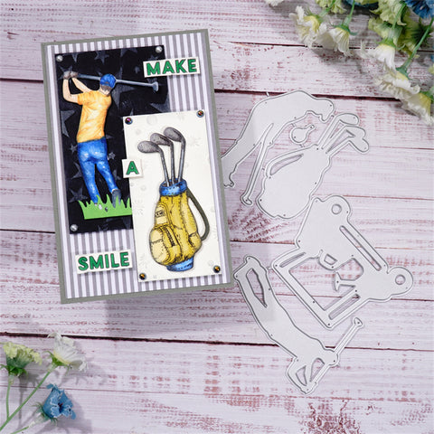 Inlovearts Golf Theme Metal Cutting Dies