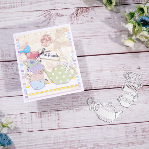 Inlovearts Stacking Teapots Cutting Dies