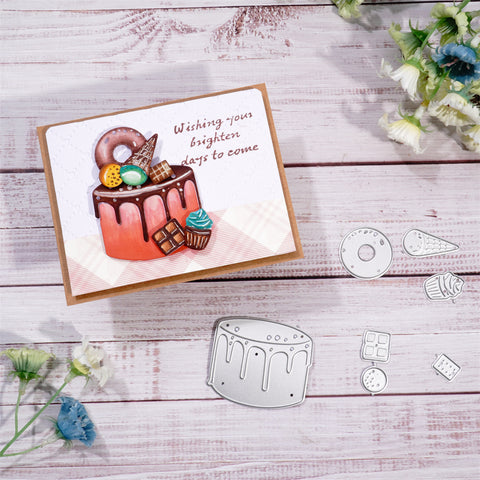 Inlovearts Little Desserts Metal Cutting Dies