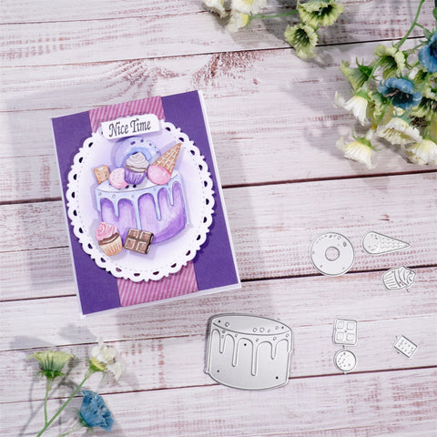Inlovearts Little Desserts Metal Cutting Dies