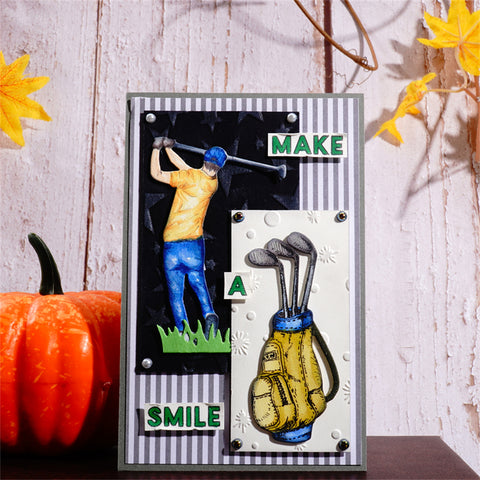 Inlovearts Golf Theme Metal Cutting Dies