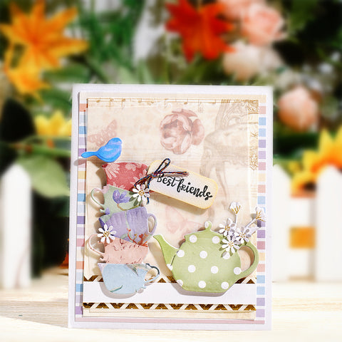Inlovearts Stacking Teapots Cutting Dies
