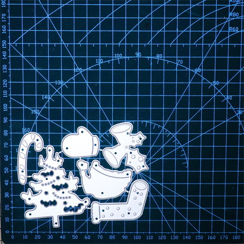 Inlovearts Christmas Theme Little Decor Metal Cutting Dies