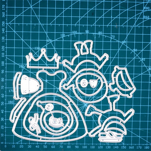 Inlovearts Princess and Dwarfs Metal Cutting Dies