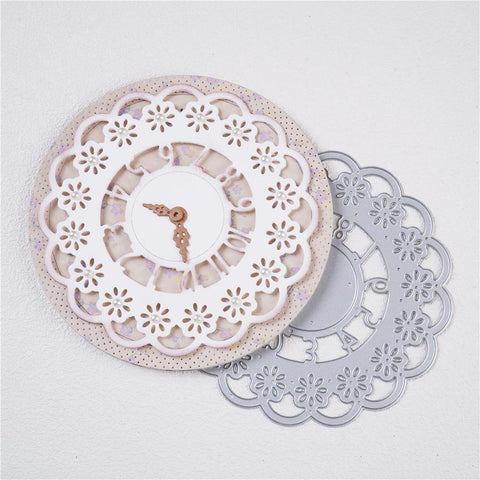 Lace Cluster Clock Dies