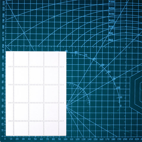 Inlovearts Rectangular Background Board with Dotted Line Cutting Dies