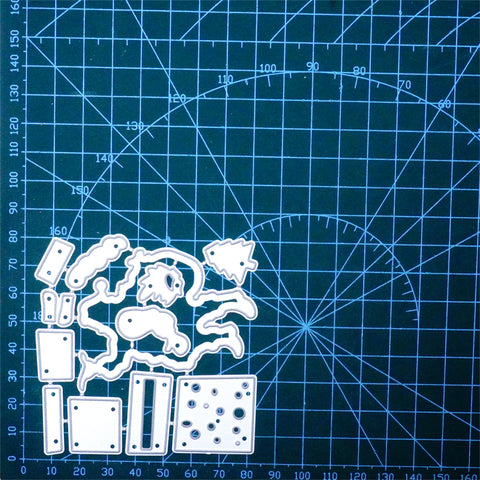 Inlovearts Santa Claus with Surprise Gift Cutting Dies