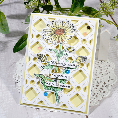 Inlovearts Hollow Square Background Board Cutting Dies