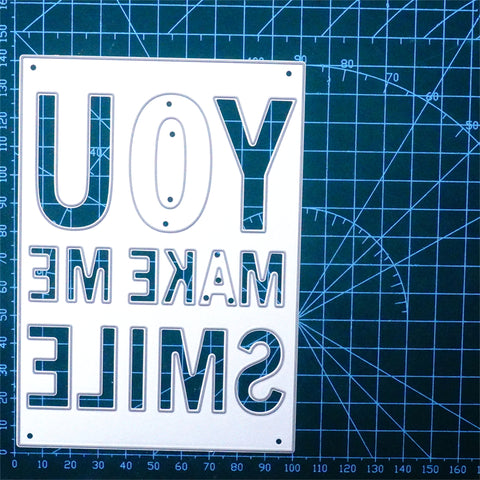 Inlovearts "You Make Me Smile" Background Board Cutting Dies