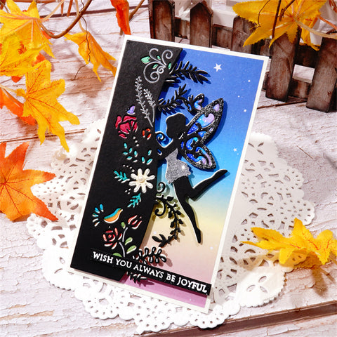 Inlovearts Dancing Elf Border Metal Cutting Dies