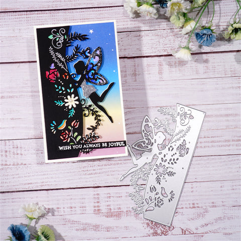 Inlovearts Dancing Elf Border Metal Cutting Dies